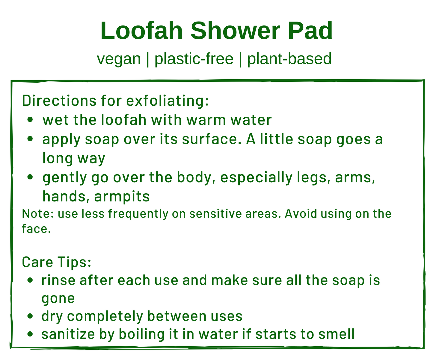 Loofah Shower Pad